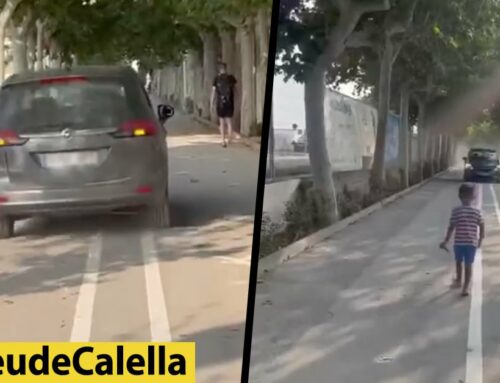 Cotxes que circulen pel camí del Cementiri tot i estar prohibit