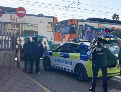 Interrompuda la circulació de trens per un atropellament a l’estació de Pineda